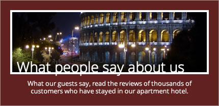 What our guests say, read the reviews of thousands of customers who have stayed in our apartment hotel